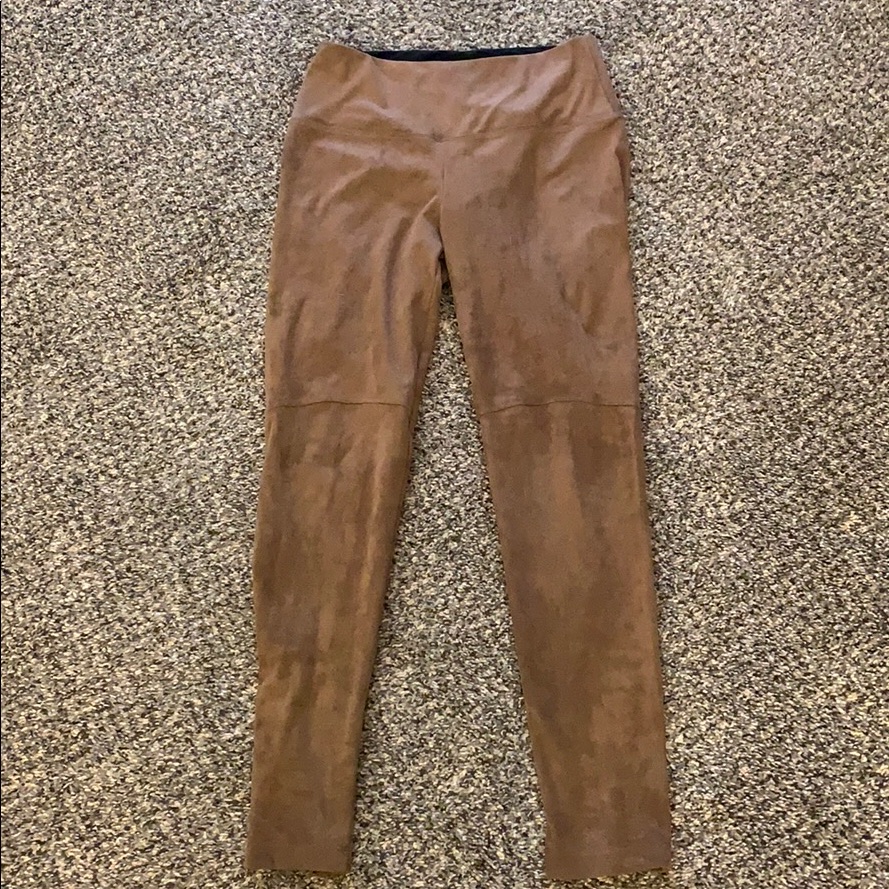 Lysse High Waisted Brown Suede Legging